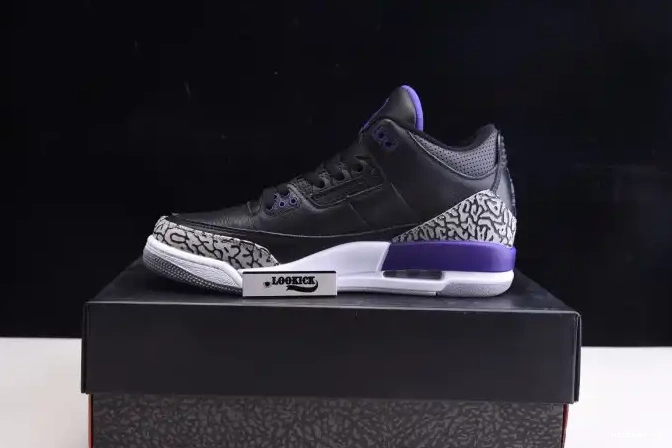 Cheap Kickmax Jordan Retro Black Court Air 3 CT8532-050 Purple 0620